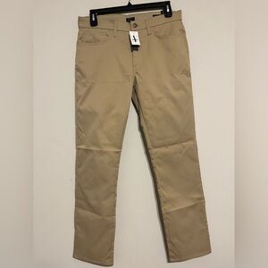 J. Crew Tan Five Pocket Tech Pants Straight Leg Size 33x32